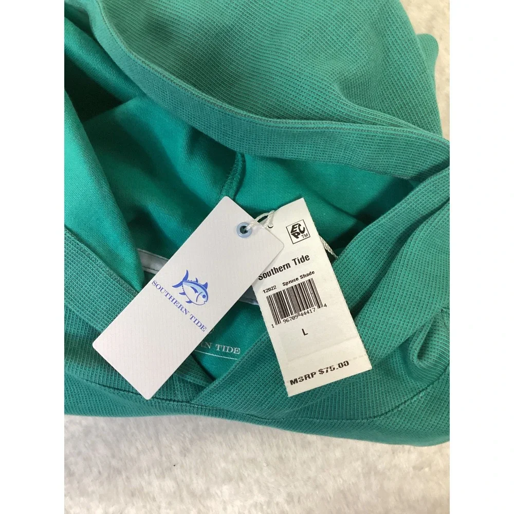 Southern Tide Kids Pearl Cove Pullover Hoodie Spruce Shade Size L NWT 12022